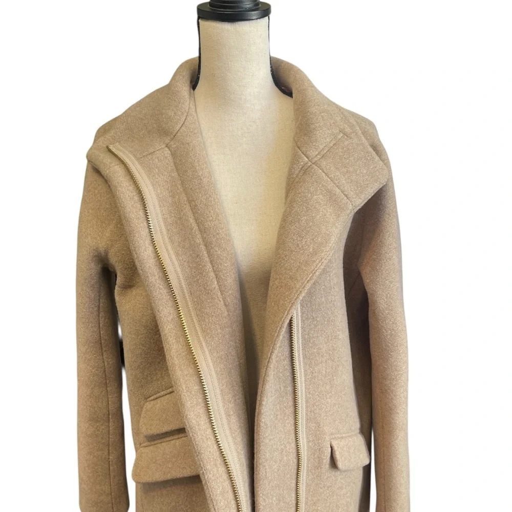 J. Crew Cocoon Coat‎ in Italian Stadium Cloth Wool Blend Nello Gori Pale Blush 8 - Picture 3 of 13